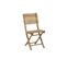 Chaises De Jardin Pliables En Bambou (lot De 2) - Nara