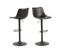 Tabouret De Bar Simili Piétement Tulipe Métal Noir (lot De 2) - Jack