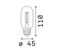 Ampoule LED Tube Filament E27 330 Lm Ambre Diamètre Etroit