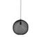 Suspension Ronde Grillage Noir Mat S Reilley