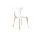 Chaises Scandinaves Blanc Et Bois Clair (lot De 2) Leena