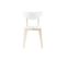 Chaises Scandinaves Blanc Et Bois Clair (lot De 2) Leena