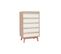 Commode Chiffonnier - Semainier Scandinave 5 Tiroirs L60 Cm Helia