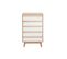 Commode Chiffonnier - Semainier Scandinave 5 Tiroirs L60 Cm Helia