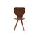 Chaises Vintage Bois Foncé Noyer (lot De 2) Nordeco