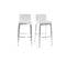 Tabourets De Bar Design Blancs 76 Cm Epsilon (lot De 2)