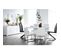 Buffet Design Blanc Laqué Brillant 2 Portes 3 Tiroirs L180 Cm Ted