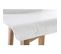 Chaise De Bar Scandinave 75 Cm Bois Et Blanc Baltik