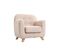 Fauteuil Enfant Scandinave En Tissu Rose Poudré Et Bois Clair Norkid