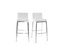 Tabourets Design Blanc H66 Cm (lot De 2) Epsilon