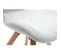 Chaise Scandinave En Tissu Gris Clair Et Bois Clair Anya