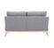 Canapé Scandinave Déhoussable 2 Places En Tissu Gris Clair Et Bois Clair Oslo