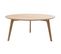 Table Basse Ronde Scandinave Bois Clair Chêne D90 Cm Orkad