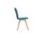 Chaises Scandinaves En Tissu Bleu Et Bois Clair (lot De 2) Thea