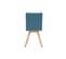 Chaises Scandinaves En Tissu Bleu Et Bois Clair (lot De 2) Thea