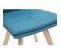 Chaises Scandinaves En Tissu Bleu Et Bois Clair (lot De 2) Thea