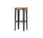 Tabouret De Bar Industriel Acier Et Bois Manguier Massif H75 Cm Madison