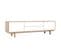 Meuble TV Scandinave Bois Et Blanc L180 Cm Sid