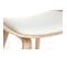 Chaise Scandinave Blanc Et Bois Clair Oktav