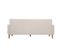 Canapé Scandinave 3 Places En Tissu Beige Et Bois Clair Luna