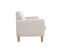 Canapé Scandinave 3 Places En Tissu Beige Et Bois Clair Luna