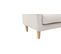 Canapé Scandinave 3 Places En Tissu Beige Et Bois Clair Luna