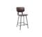 Tabourets De Bar Vintage Marron Avec Pieds Métal 65 Cm (lot De 2) Lab