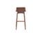 Chaise De Bar Scandinave Bois Foncé H65 Cm Baltik