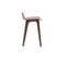 Chaise De Bar Scandinave Bois Foncé H65 Cm Baltik