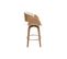 Tabouret De Bar Pivotant Blanc Et Bois Clair 65 Cm Bent