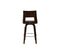 Tabouret De Bar Vintage Pivotant Noir Et Bois Foncé Garbo