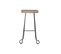 Tabourets De Bar Manguier Massif Et Métal 75 Cm (lot De 2) Runko