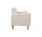 Canapé Scandinave 2 Places En Tissu Beige Et Bois Clair Moon