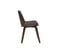 Chaise Design Noir Et Bois Foncé Noyer Melkior