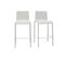 Tabourets De Bar Design Empilables Blancs H65 Cm (lot De 2) Kupa