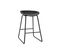 Tabourets De Bar Design Noirs H65 Cm (lot De 2) Pebble