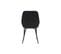 Chaises Design Noires En Tissu Velours Et Métal (lot De 2) Holo