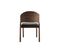 Chaises Vintage En Bois Foncé Noyer Et Assises Noires (lot De 2) Avalon