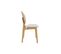 Chaises Scandinaves En Bois Clair Et Tissu Gris Clair (lot De 2) Elton