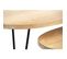 Tables Basses Gigognes Bois Manguier Massif Et Métal Noir (lot De 2) Vibes