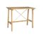 Table De Bar En Bois Manguier Massif Et Métal Doré L130 Cm Margha