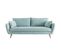 Canapé Scandinave 3 Places En Tissu Bleu Glacier Et Bois Clair Creep