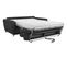 Canapé Convertible 3 Places Avec Têtières Ajustables Gris Anthracite Avec Matelas 13 Cm Goya