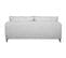 Canapé Convertible Scandinave 3 Places En Tissu Gris Clair Et Bois Clair Avec Matelas 10 Cm Papel