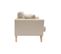 Canapé Scandinave Déhoussable 2 Places En Tissu Beige Et Bois Clair Oslo