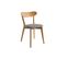 Chaises Vintage En Bois Clair Chêne Et Tissu Gris (lot De 2) Dove