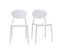 Chaises Design Empilables Blanches Intérieur - Extérieur (lot De 2) Anna