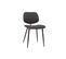 Chaises En Tissu Gris Foncé Et Métal Noir (lot De 2) Tobias