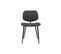 Chaises En Tissu Gris Foncé Et Métal Noir (lot De 2) Tobias