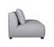 Chauffeuse 2 Places Design En Tissu Gris Clair Pluriel